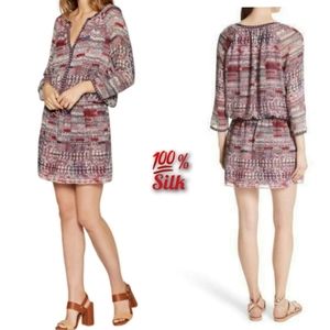 Joie 💯% Silk Georgette Mini Dress